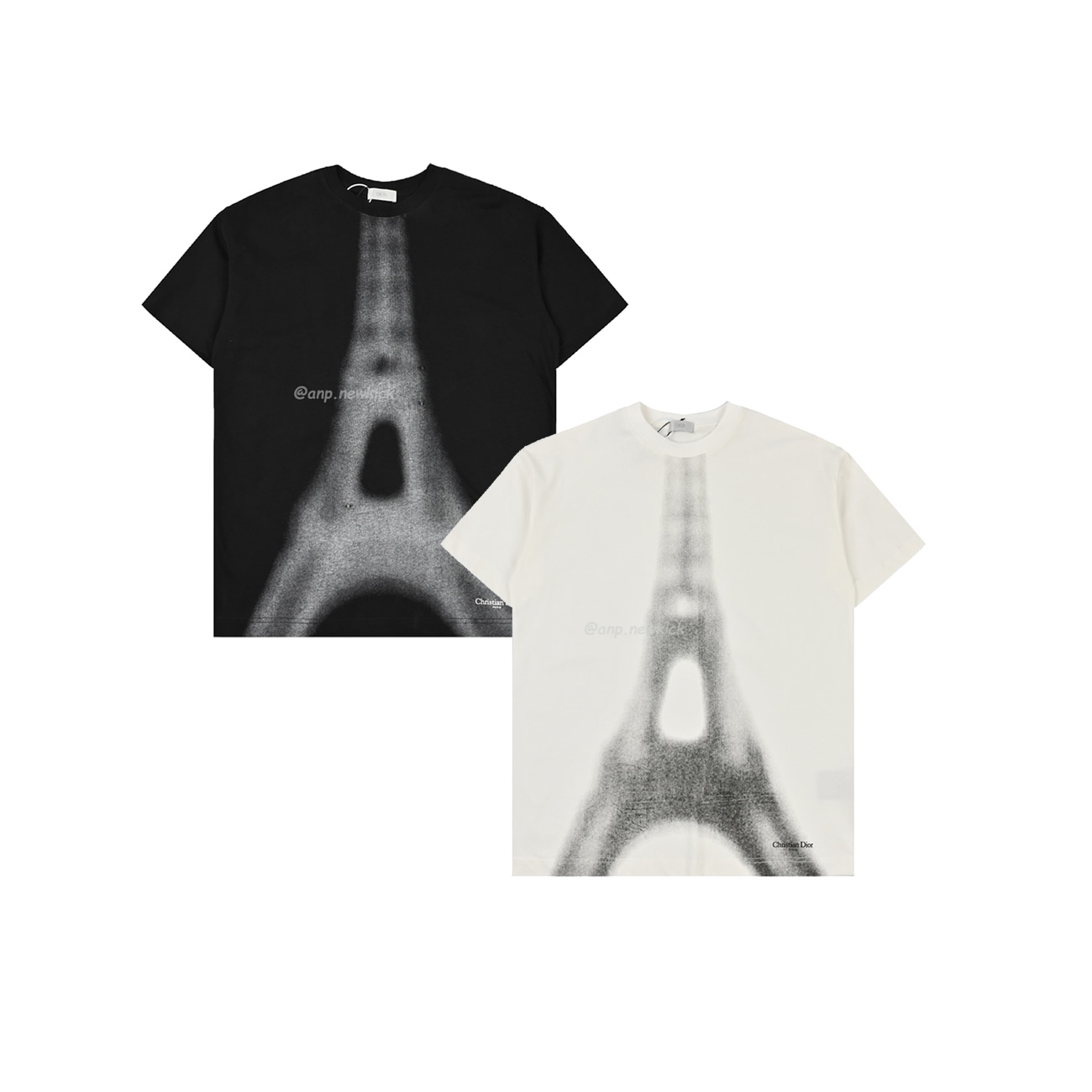 Dior Iron Tower Inkjet Short Sleeved T Shirt (1) - newkick.vip